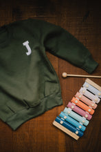 Load image into Gallery viewer, Khaki Initial Jumper